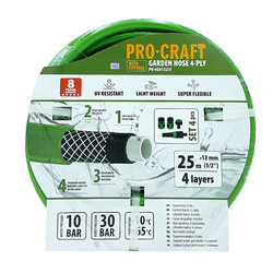 Hadice zahradní zelená 1/2" 25 m s příslušenstvím