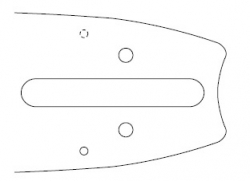 Lišta vodící 3/8" 1,6 mm 66 čl.