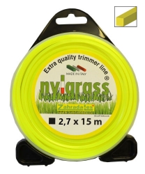 Struna sekací Nylgrass 2,7 mm čtvercová