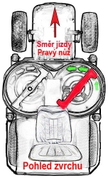 Nůž sekačky 61 cm pravý