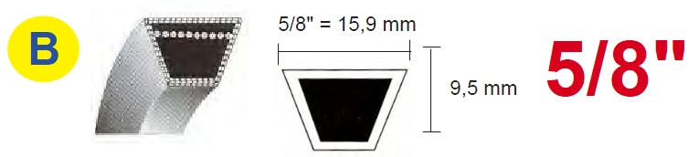 Řemen klínový B 15,9 x 1 371,60 kevlarový